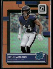 2022 Donruss Optic #238 Kyle Hamilton Orange #/199 Rookie Baltimore Ravens