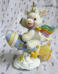 Vintage Enesco Starlight Starbright Unicorn SHOOT FOR THE STARS