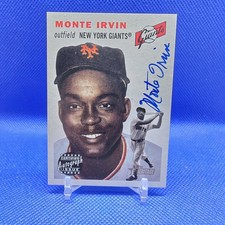 2003 MONTE IRVIN Topps Heritage Real One Certified Auto Autograph GIANTS