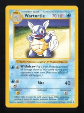 Wartortle 42/102 Uncommon Base Set Shadowless Pokemon Unlimited HP on eBay
