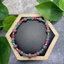 Handmade Bead Beaded Stackable 8  Plus Stretch Bracelet New Free Ship C1697