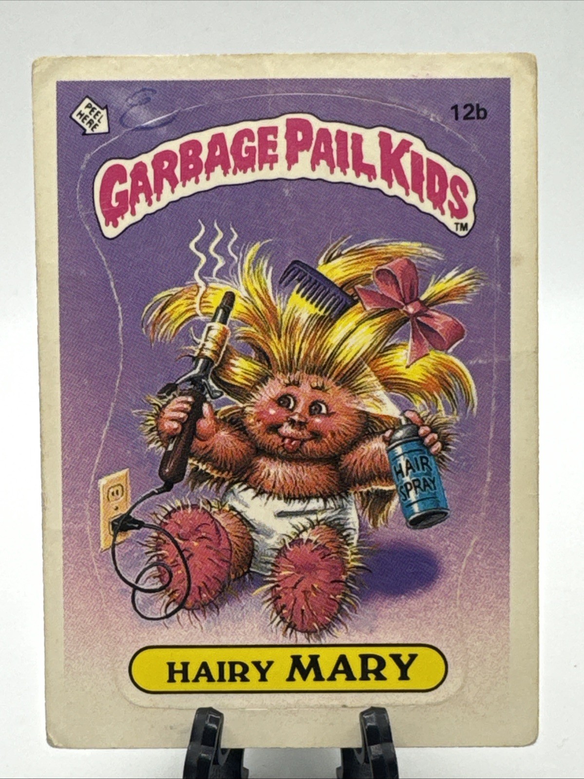 1985 Topps Garbage Pail Kids GPK Hairy Mary 12b Matte Back 2 Star OS1 Series 1
