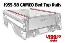 New 1955 1956 1957 1958 Chevy Cameo Truck Stainless Steel Top Bed Molding Show