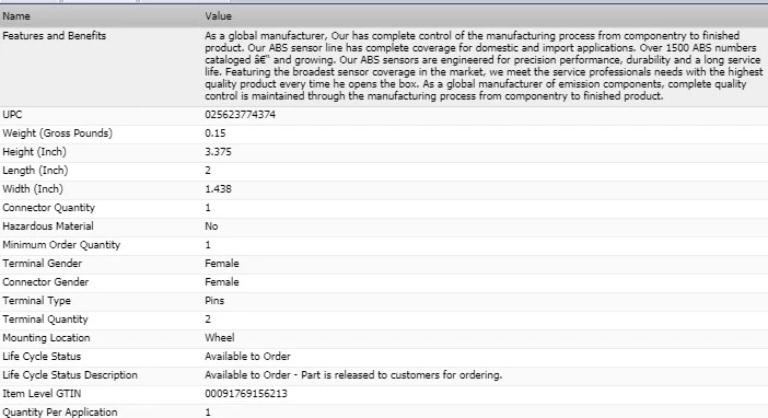 OEM Vehicle Speed Sensor for 1990-1999 FORD E-250 ECONOLINE - Image 4 of 4