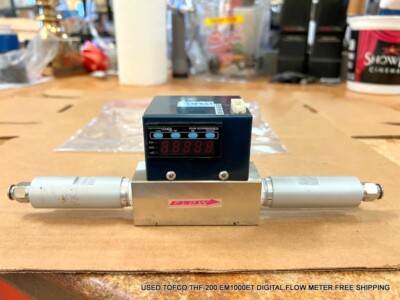 USED TOFCO THF-200 EM1000ET DIGITAL FLOW METER FREE SHIPPING