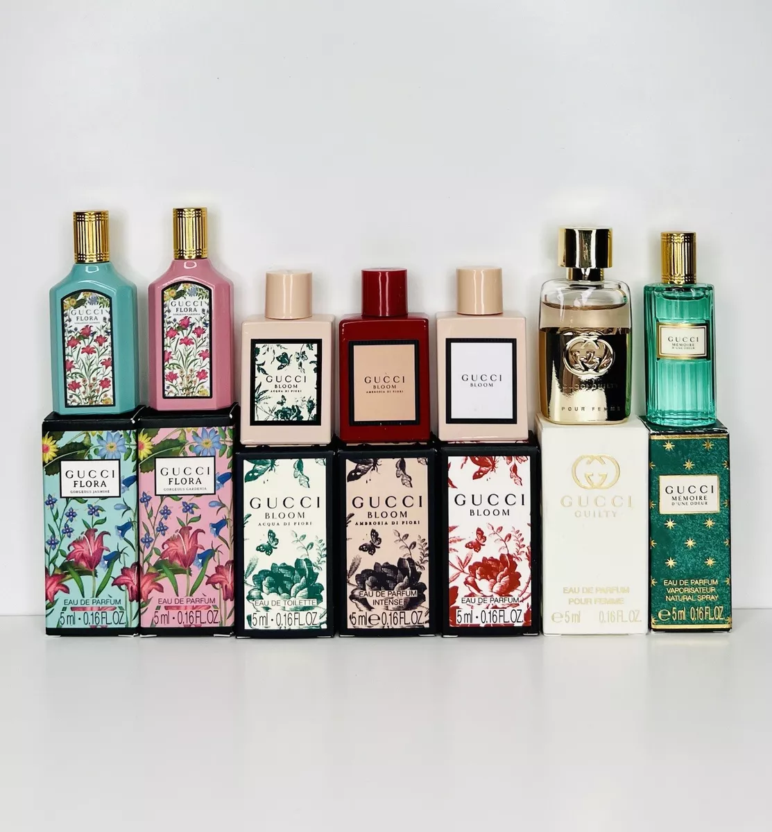 Gucci Women's Perfume Collection Mini Splash 7pc Set