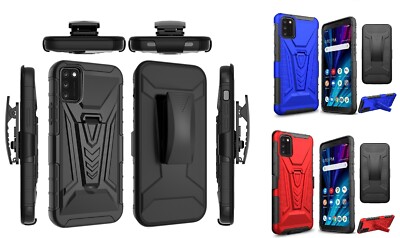 FOR Alcatel TCL A3X A600DL V 3in1 Holster Clip Case Phone Cover 