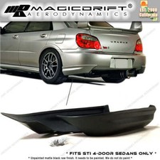 For 05 06 07 Impreza Wrx Sti Only Rear Bumper Corner Lip Spats Jdm Urethane