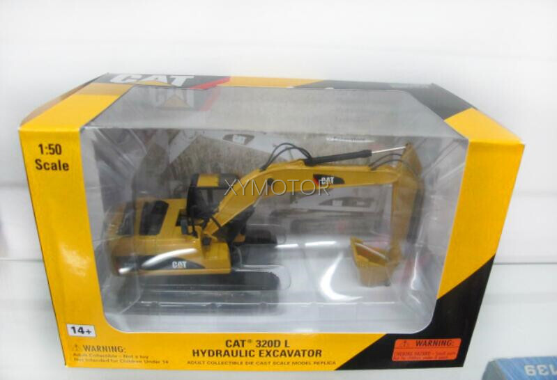 CAT 320D L Hydraulic Excavator 1:50 重機 1:50 Cat® 320D L Hydraulic Excavator with Hammer — Diecast