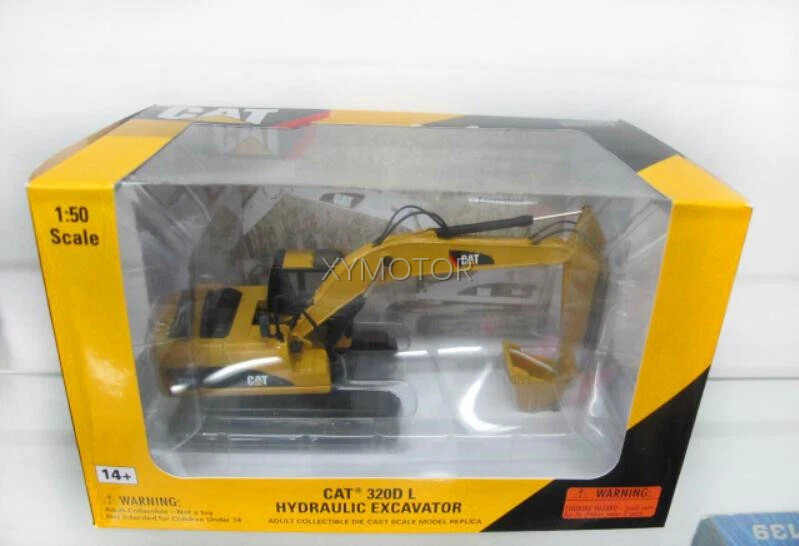 Escavadeira hidráulica 1:50 CAT Caterpillar 320D L 323D L modelo de carro fundido presentes - Imagem 2 de 4