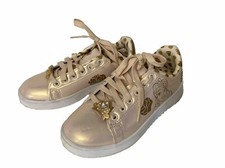 Big Girl  s Disney Princess Gold Shoes Sneaker Laces Size 3