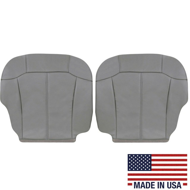 1999 2000 2001 2002 Chevy Silverado Synthetic Leather Seat Covers Light Gray eBay