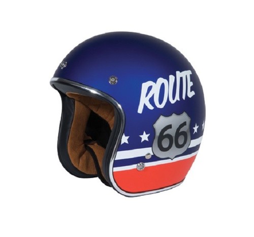 Casco helmet T50 TORC custom open face route 66 omologazione DOT | eBay