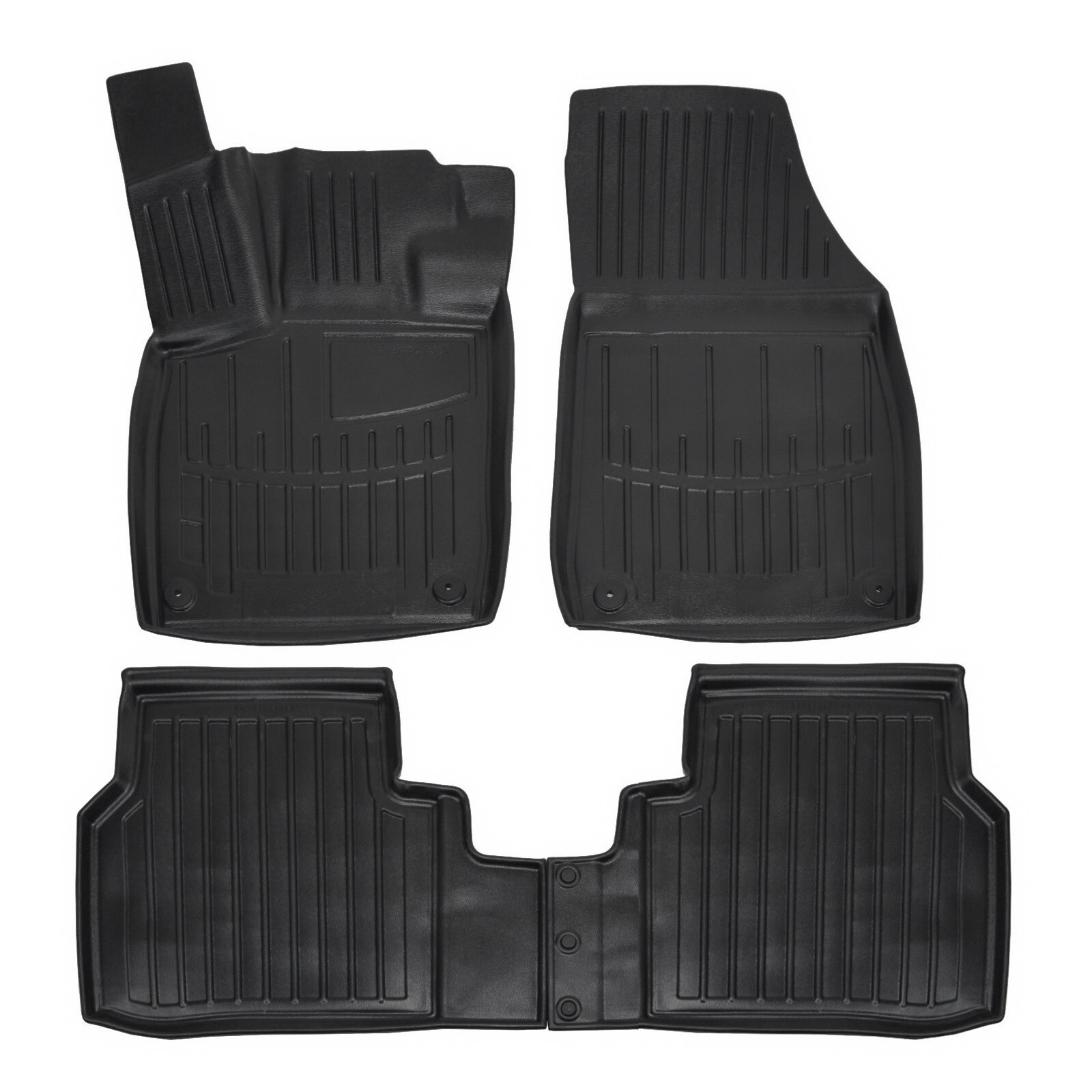 Tapis de sol en caoutchouc de qualité premium pour Skoda Enyaq finition Scoutt 3D