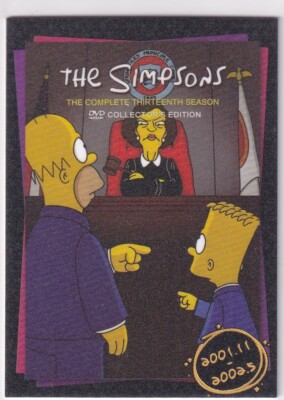 Fancy Card The Simpsons 2024 Trading Card No. TS-FS-13 Season 13 Homer Bart