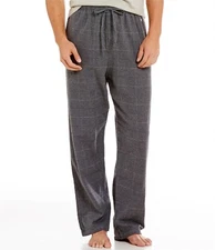 NWT Polo Ralph Lauren GRAY WINDOWPANE Flannel Pajama/Lounge Pants Men's 2X 2XB