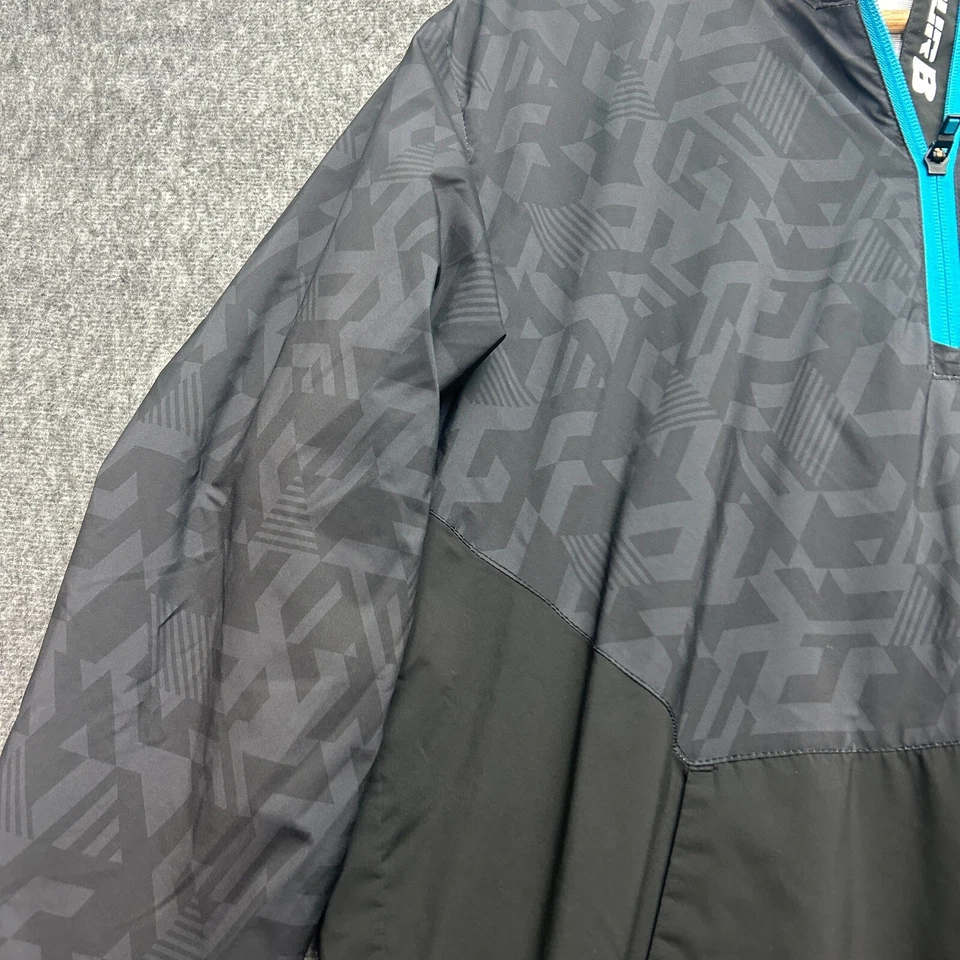 Chaqueta cortavientos Bridgestone Golf para mujer grande negra Tour B Foto 3 de 4