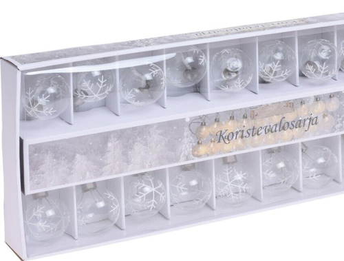 Christbaumlichterkette 7m 20 Lichterkette 50mm Glaskugeln LED Lichterkette - Bild 4 von 4