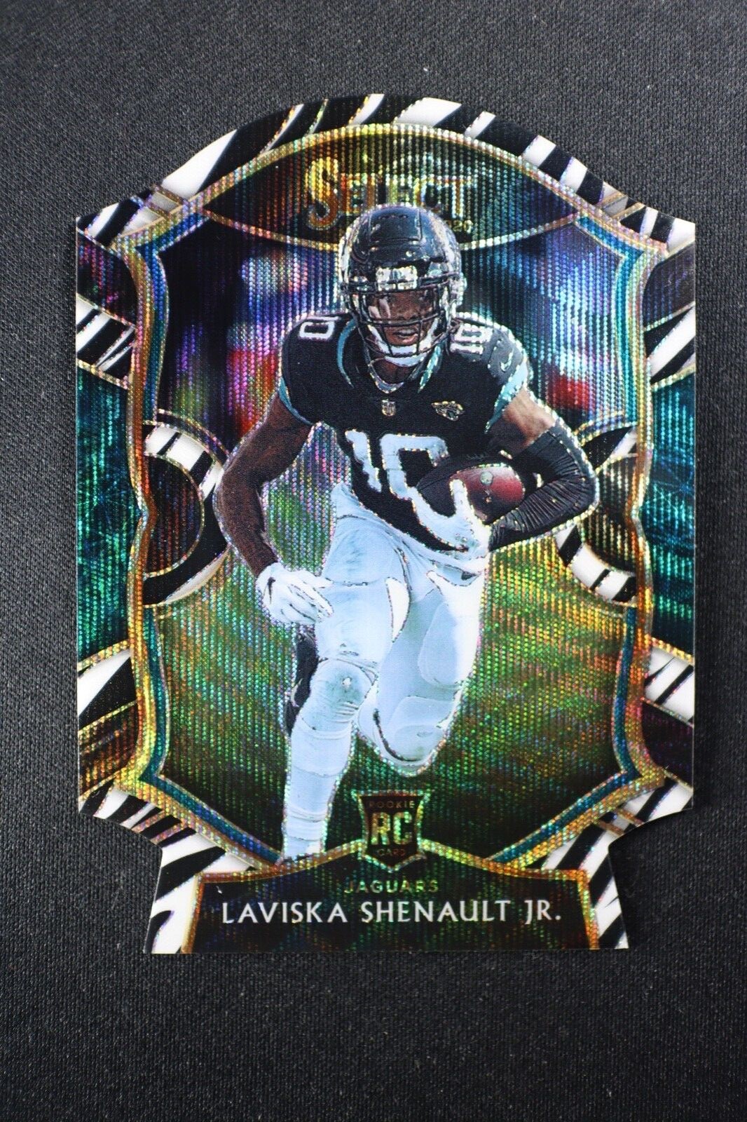 2020 Panini Select Football #59 Laviska Shenault Jr. Concourse Zebra Prizm RC SP