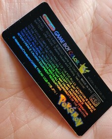 1 Game Boy Color ** CGB-001 ** HOLO Special Pikachu Edition POKEMON *LABEL ONLY*