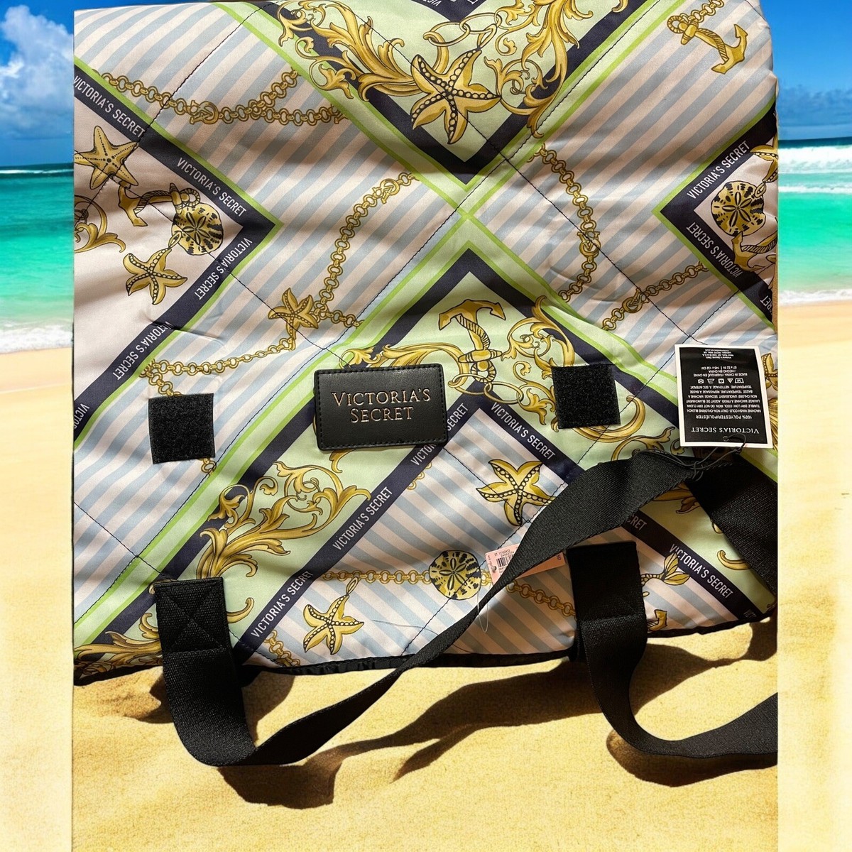 NEW Victoria's Secret Packable Picnic Blanket Nautical