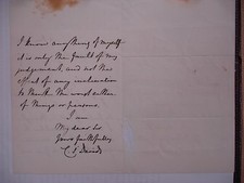 Connop Thirlwall (Bishop of St. David's) 1863 ALS 
