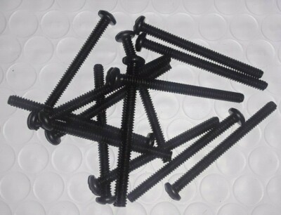 #6-32 X 1-3/4'' PAN HEAD PHILLIPS MACHINE SCREWS, BLACK OXIDE, SELECT QTY