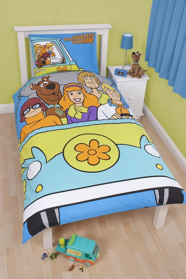 Scooby Doo Mystery Single Panel Duvet Cover Set, Multi-Color Children — 第 2/3 张图片