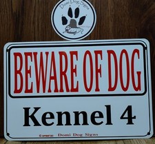 Metal Warning Livestock Guardian Dogs Sign kennel 4 Beware Of Dog 8"x12"USA