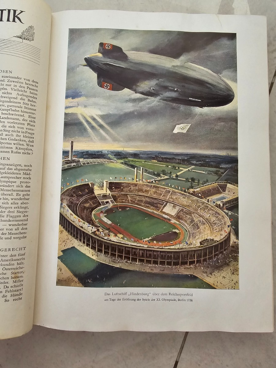 Brochure Originale Jeux Olympiques 1936 Berlin - Jesse Owens - Pre-WW2