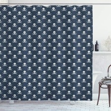Ambesonne Pirates Shower Curtain with Hooks C...