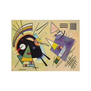 Wassily kandinsky nero e viola quadro pronto stampa fine art per ... Soggiorno pronto