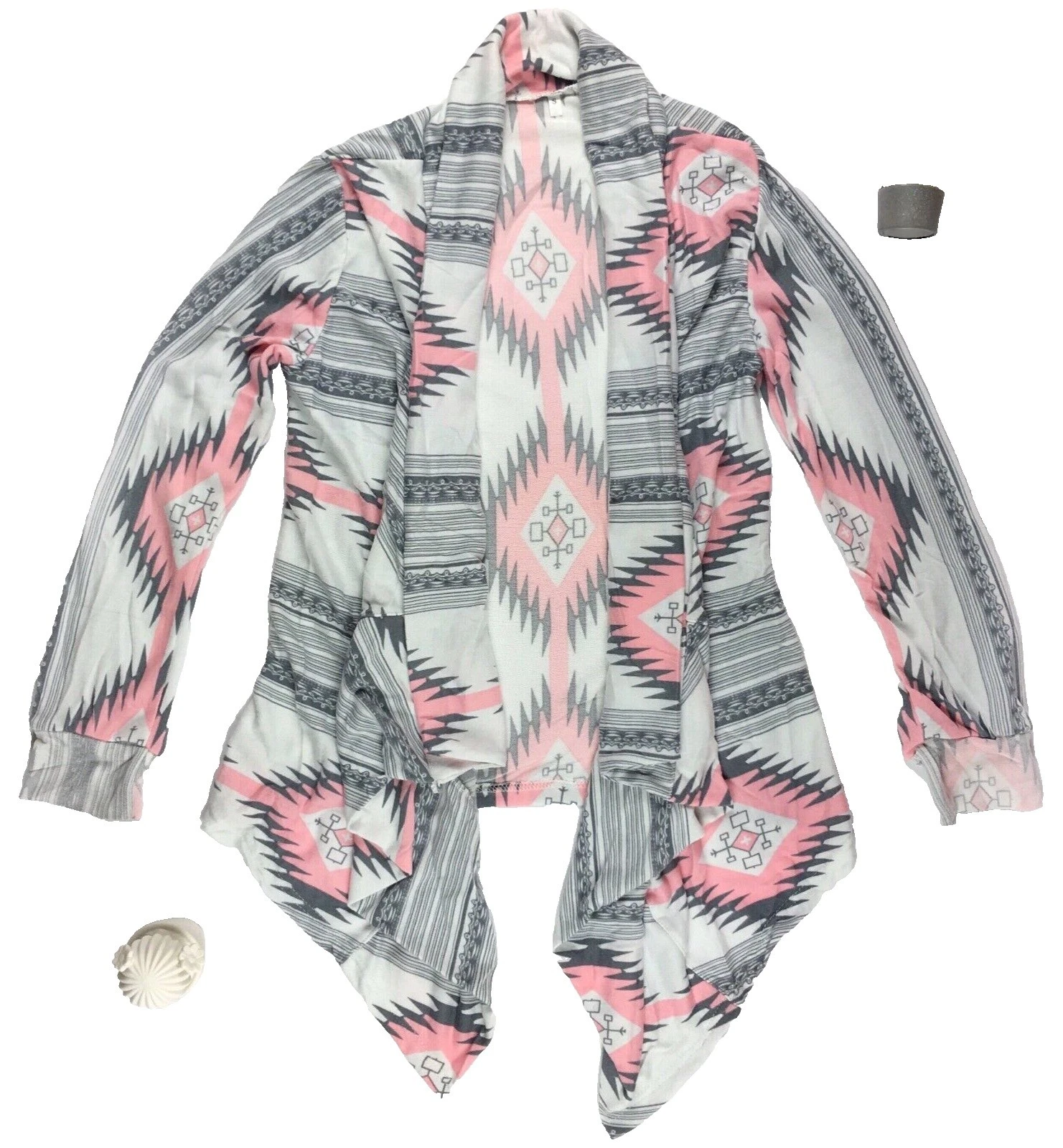 Long Sleeve Geometric Cardigan Sweaters for Women