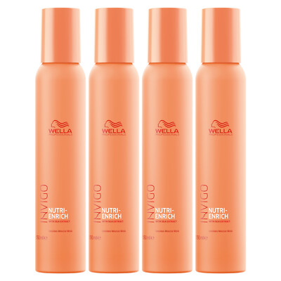 WELLA INVIGO NUTRI-ENRICH Luscious Mousse Mask für mehr Feuchtigkeit 4x 150 ml