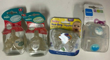 2 Pampers Natural Stages Stage 3 MAM 0-6 Months Pacifier  Nuby Non Drip Nipples