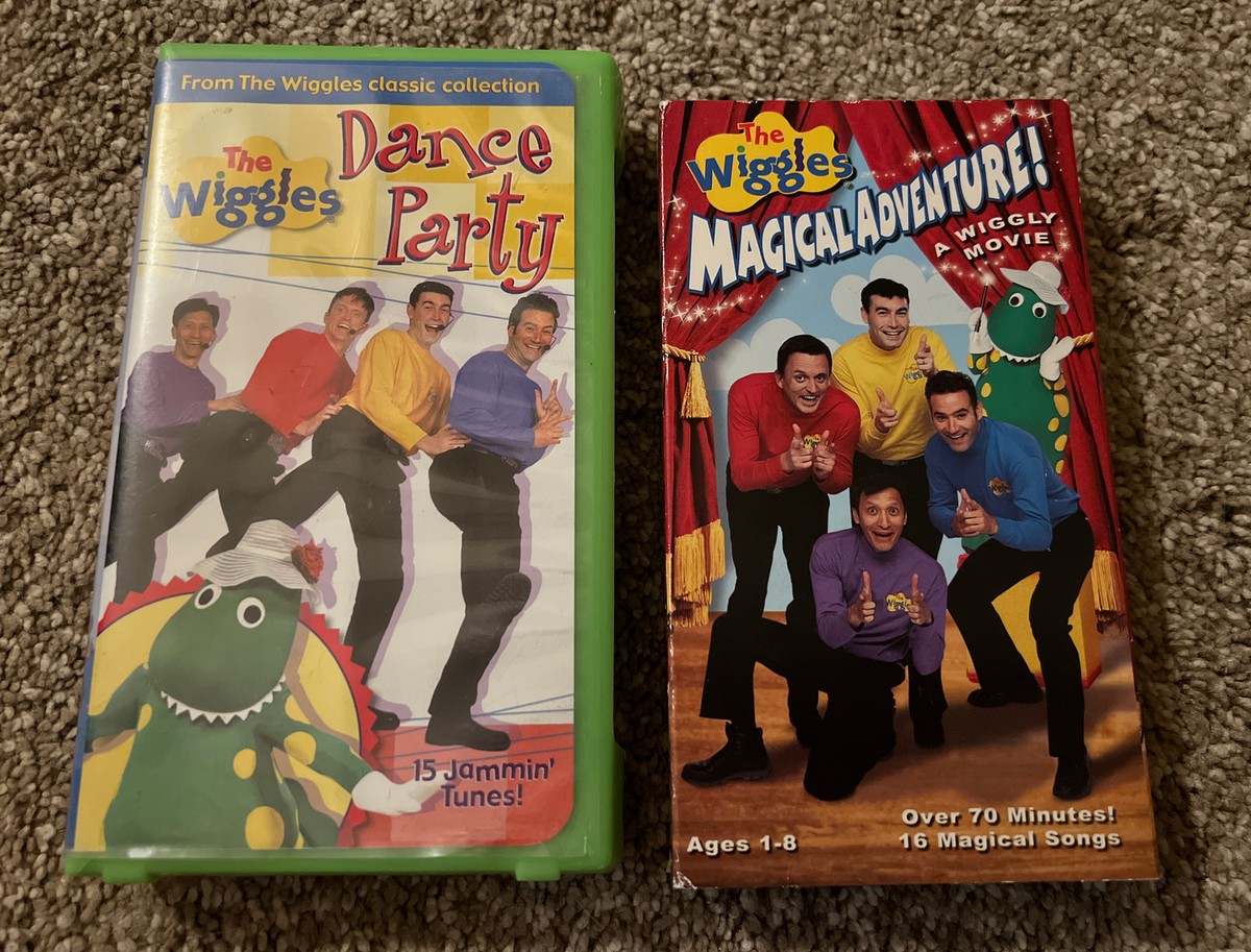 Lot 2 Wiggles Dance Party (VHS, 2002) & Wiggles Magical