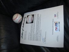 CARL HUBBELL and Bob Gibson autographed Baseball PSA Certified 