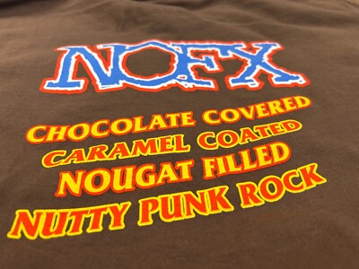 VINTAGE NOFX PUNKERS T SHIRT L TULTEX 90S PUNK ROCK TEE DEADSTOCK