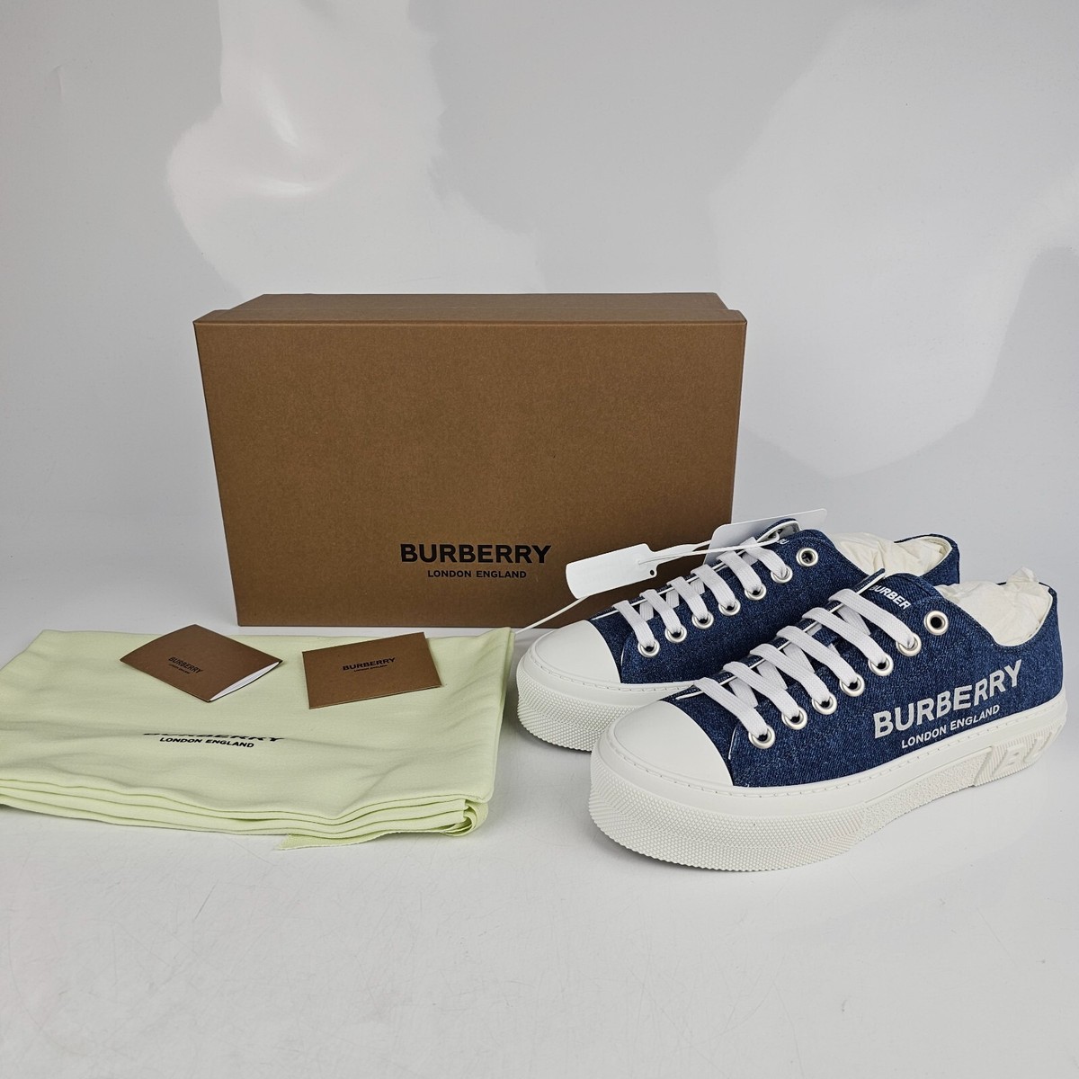 BURBERRY Women's Jack Denim Blue Sneakers New | eBay BURBERRY Women's Jack Denim Blue Sneakers New | eBay