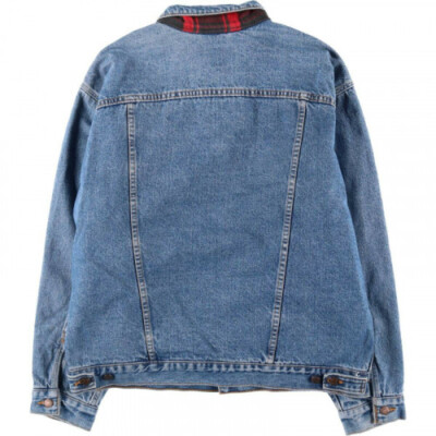 90's Levi's 70427 denim jacket アメリカ製古着 90's Vintage Levi's 70427 Checked Flannel Liner Denim Jacket in