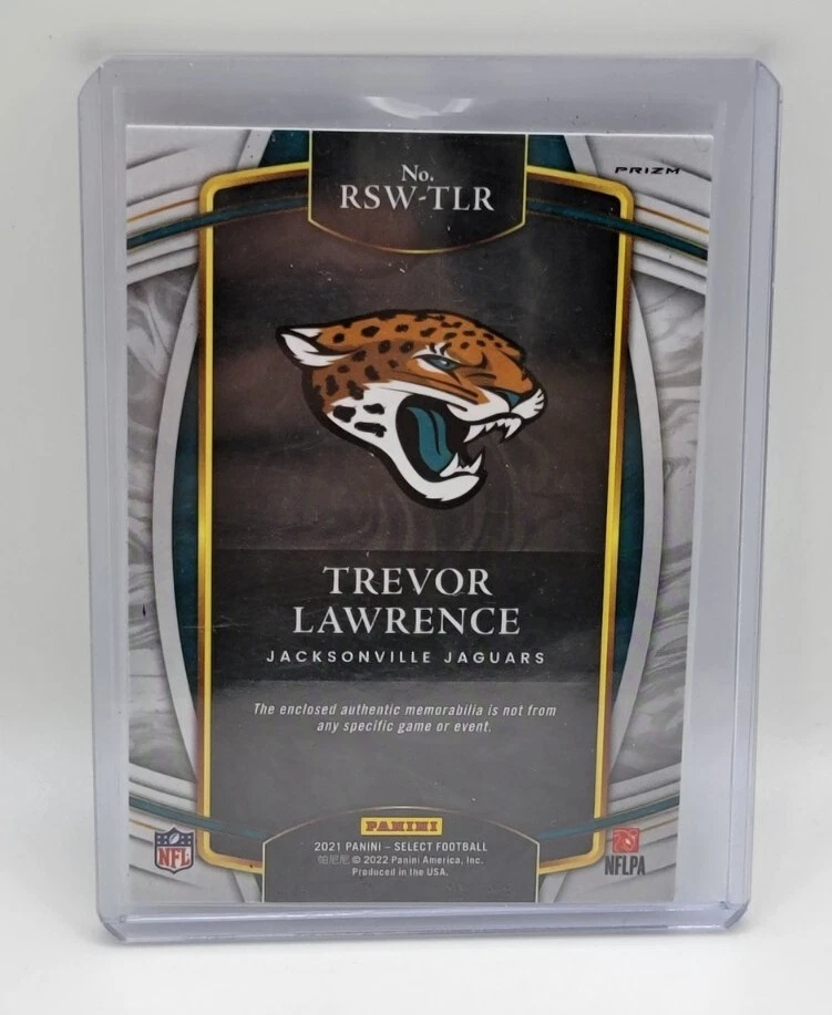 2021 Select Trevor Lawrence RC #RSW-TLR Red Prizm Patch - Image 2 of 2