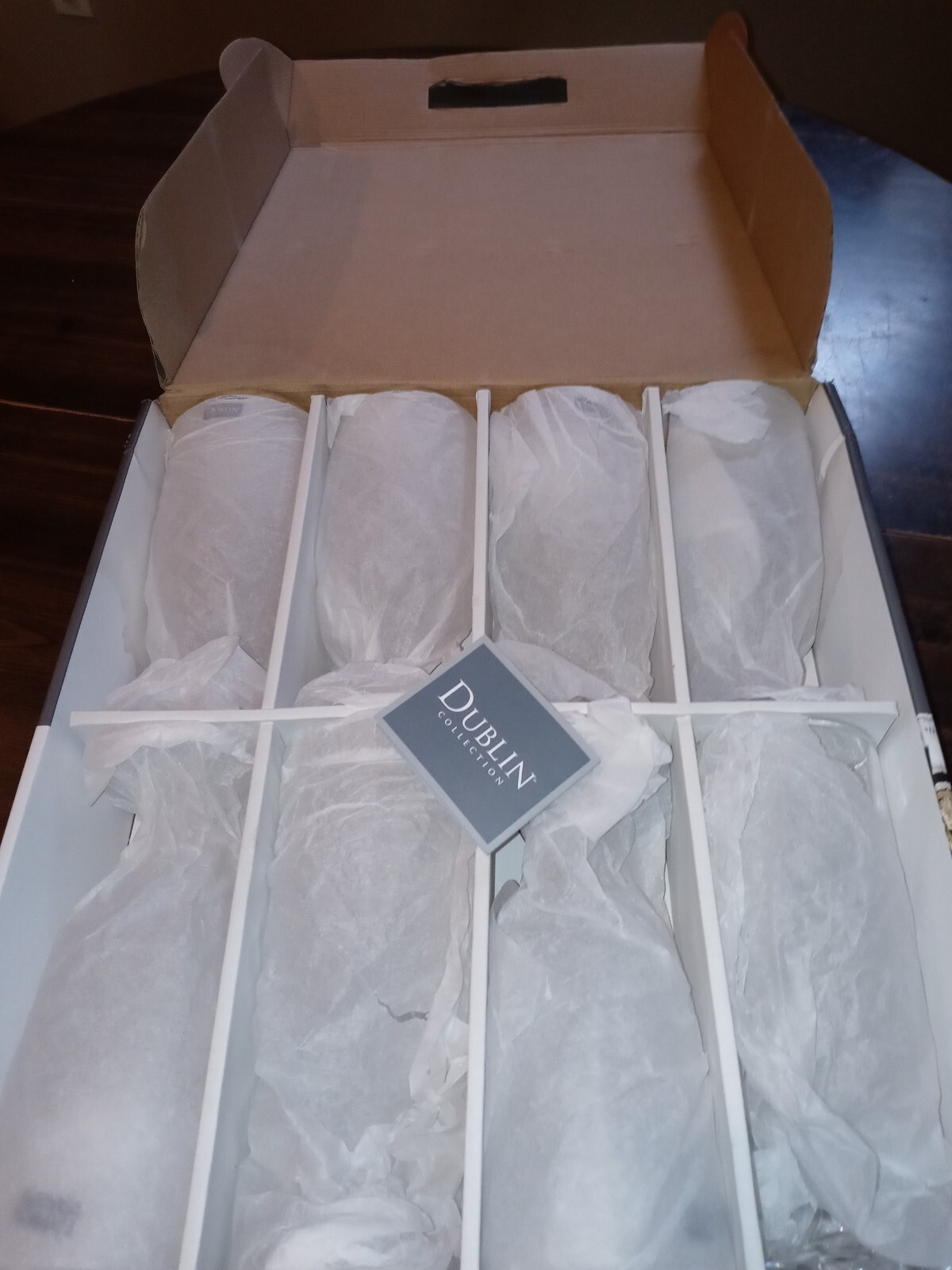 New Open Box Godinger Dublin Iced Beverage Glasses Set of 8 Falak