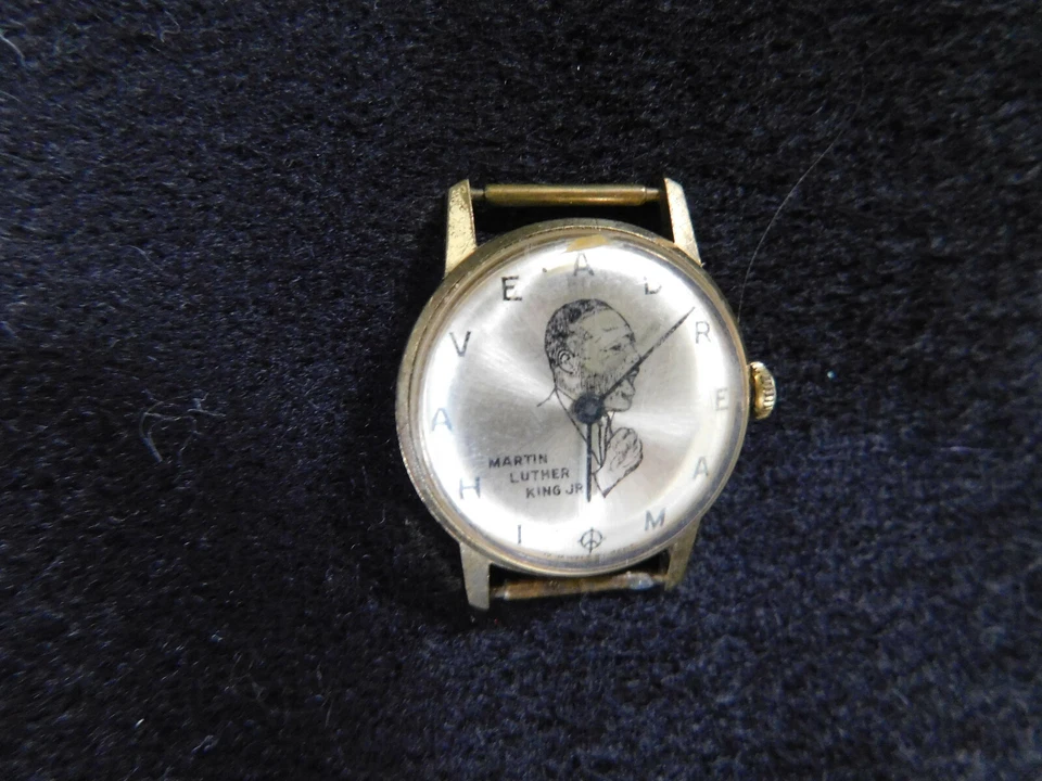 复古 罕见 Kent 17 珠宝 Martin Luther King 腕表 I have a dream & Portrait — 第 2/4 张图片