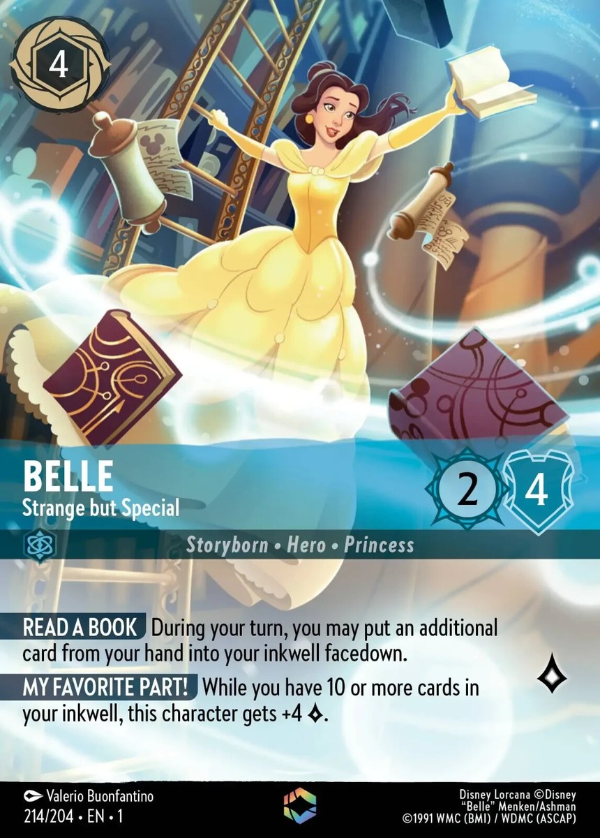 【ロルカナ】ベル エンチャンテッド Disney Lorcana TCG Enchanted Belle - Strange but Special | eBay