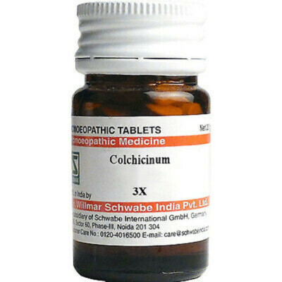 2 BOTTLE OF  Willmar Schwabe India Colchicinum 3X (20g) LONG EXPIRY