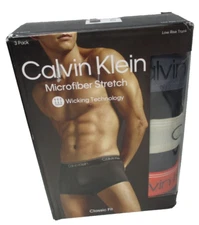 Calvin Klein Microfiber Strech Low Rise Trunks (Underwear/Briefs) Mens XL 40-42