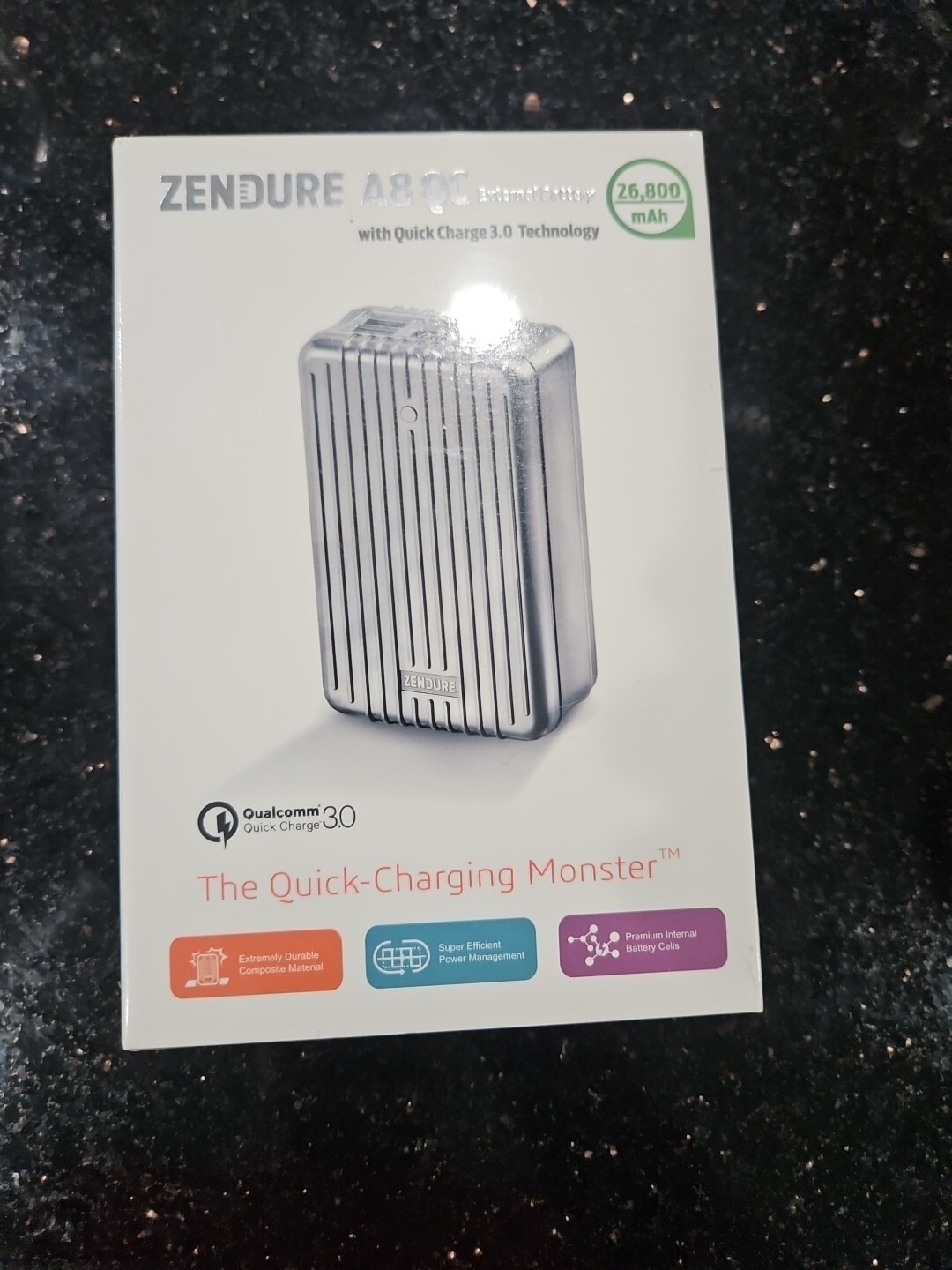 Fast-Charging Zendure A8QC 26,800mAh Portable Power Bank with Quick Charge 3.0 Technology-image