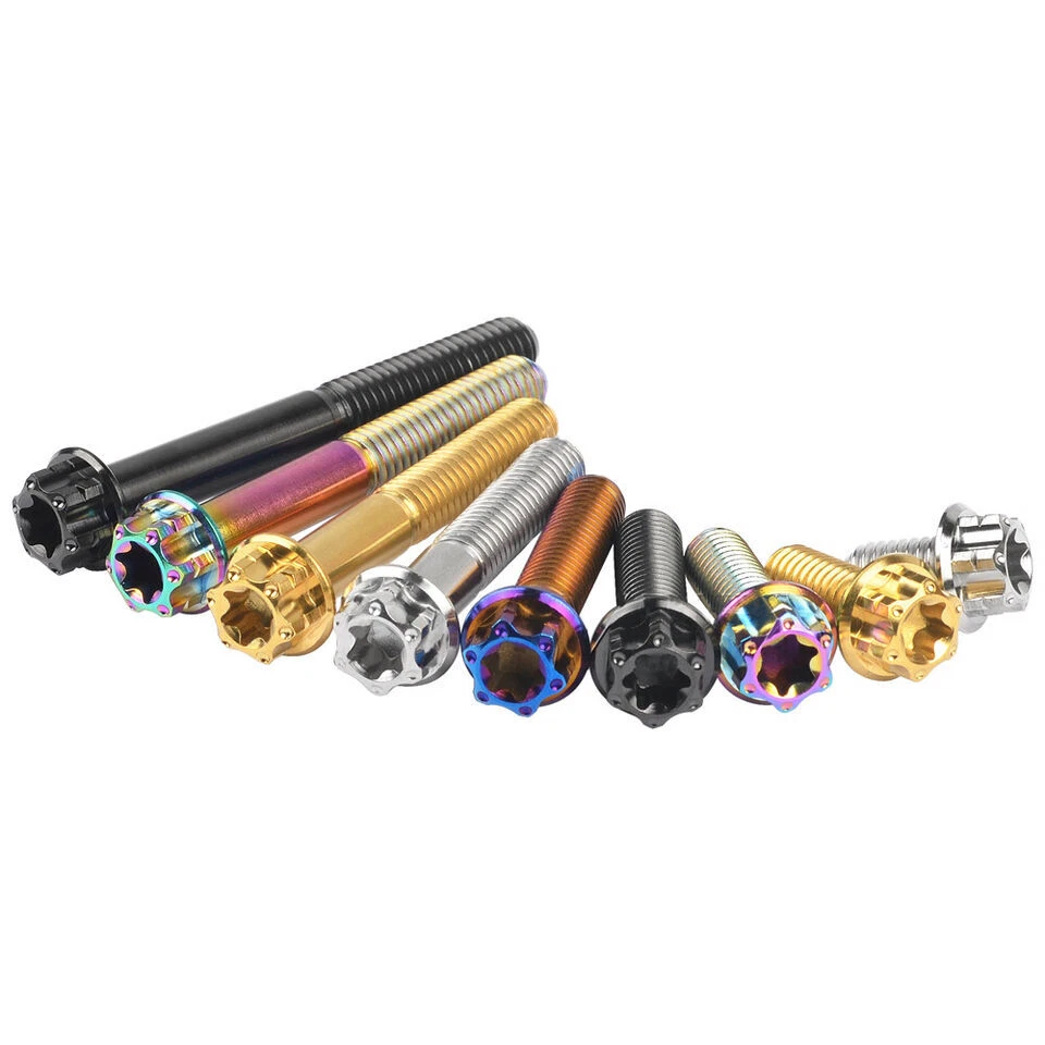 Titanium Bolt M6x10 15 20 25 30 35 40 45-100mm Small Flange Torx Head Gr5 Screw - Image 4 of 4