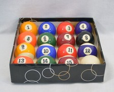 2 1/4" Replacement Pool Billiards Balls 1 2 3 4 5 6 7 8 9 10 11 12 13 14 15 CUE