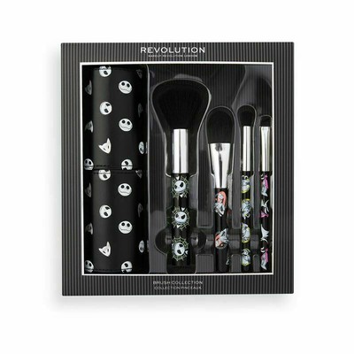 loungefly the nightmare before christmas deadly nightshade makeup brush set & holder